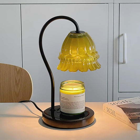 Glass Dome Tabletop Candle Warmer Lamp