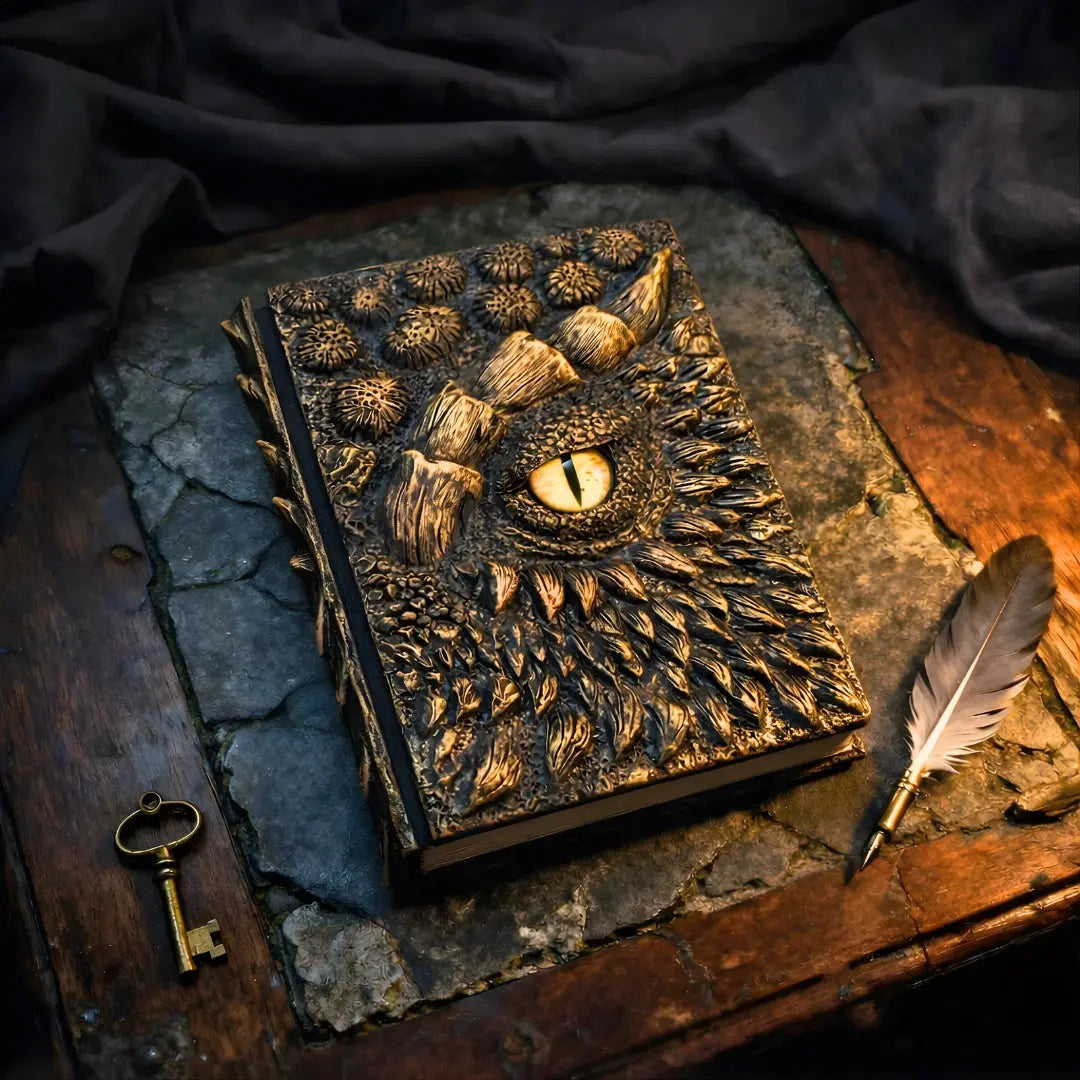 3D Dragon Eye Embossed Journal