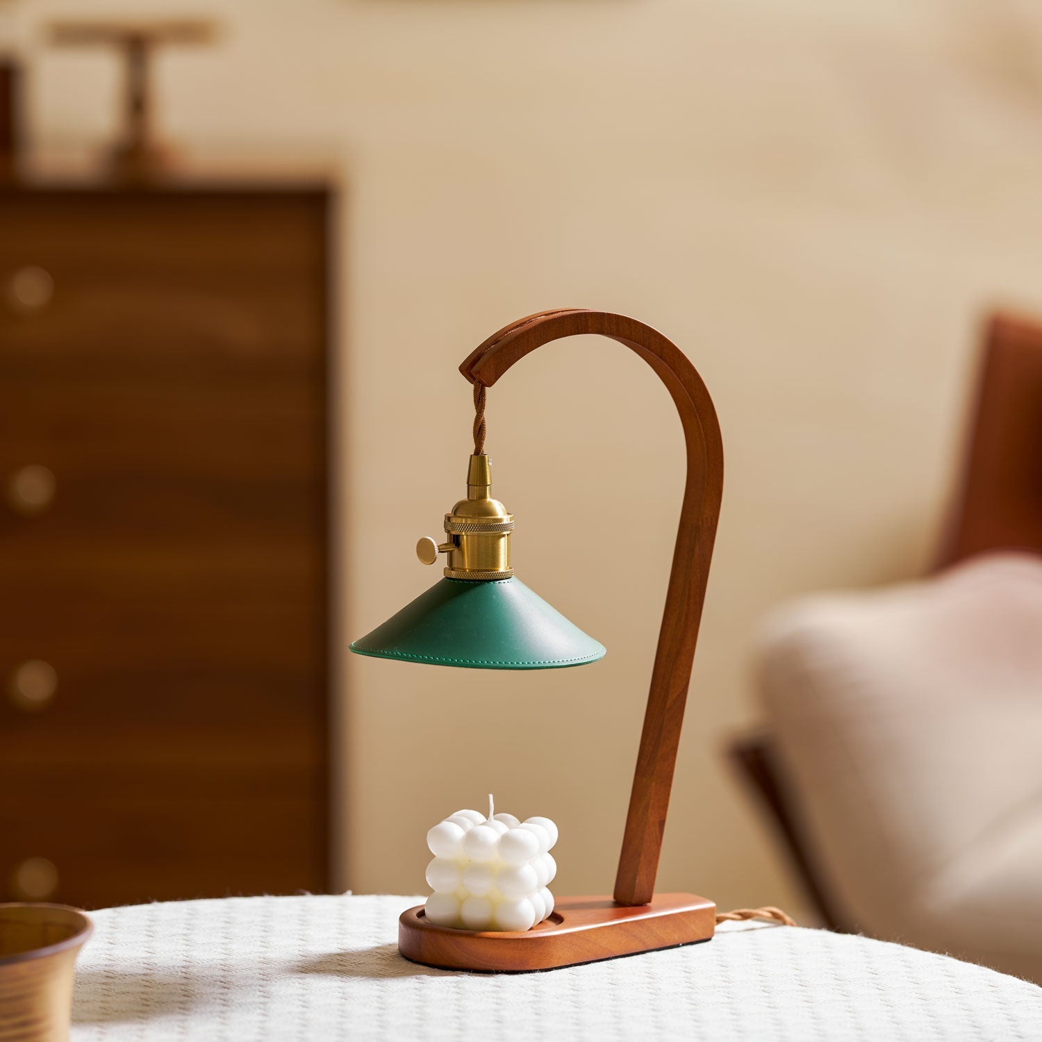 Curved Gooseneck Candle Warmer Lamp