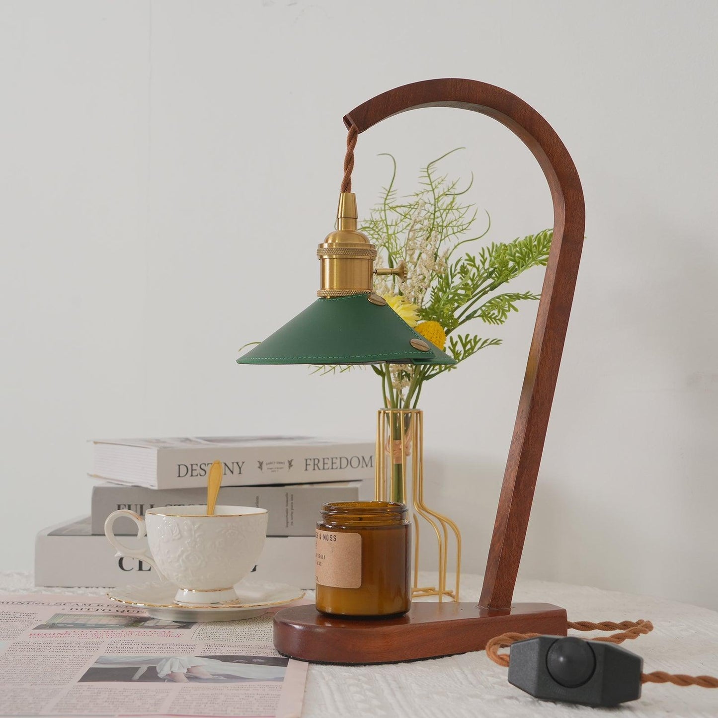 Curved Gooseneck Candle Warmer Lamp