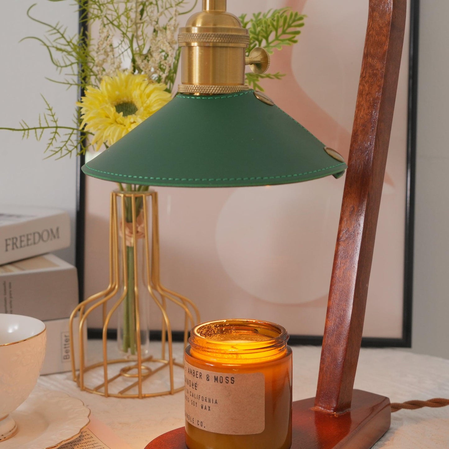 Curved Gooseneck Candle Warmer Lamp