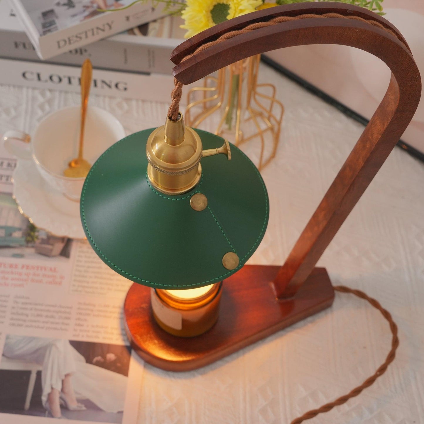 Curved Gooseneck Candle Warmer Lamp
