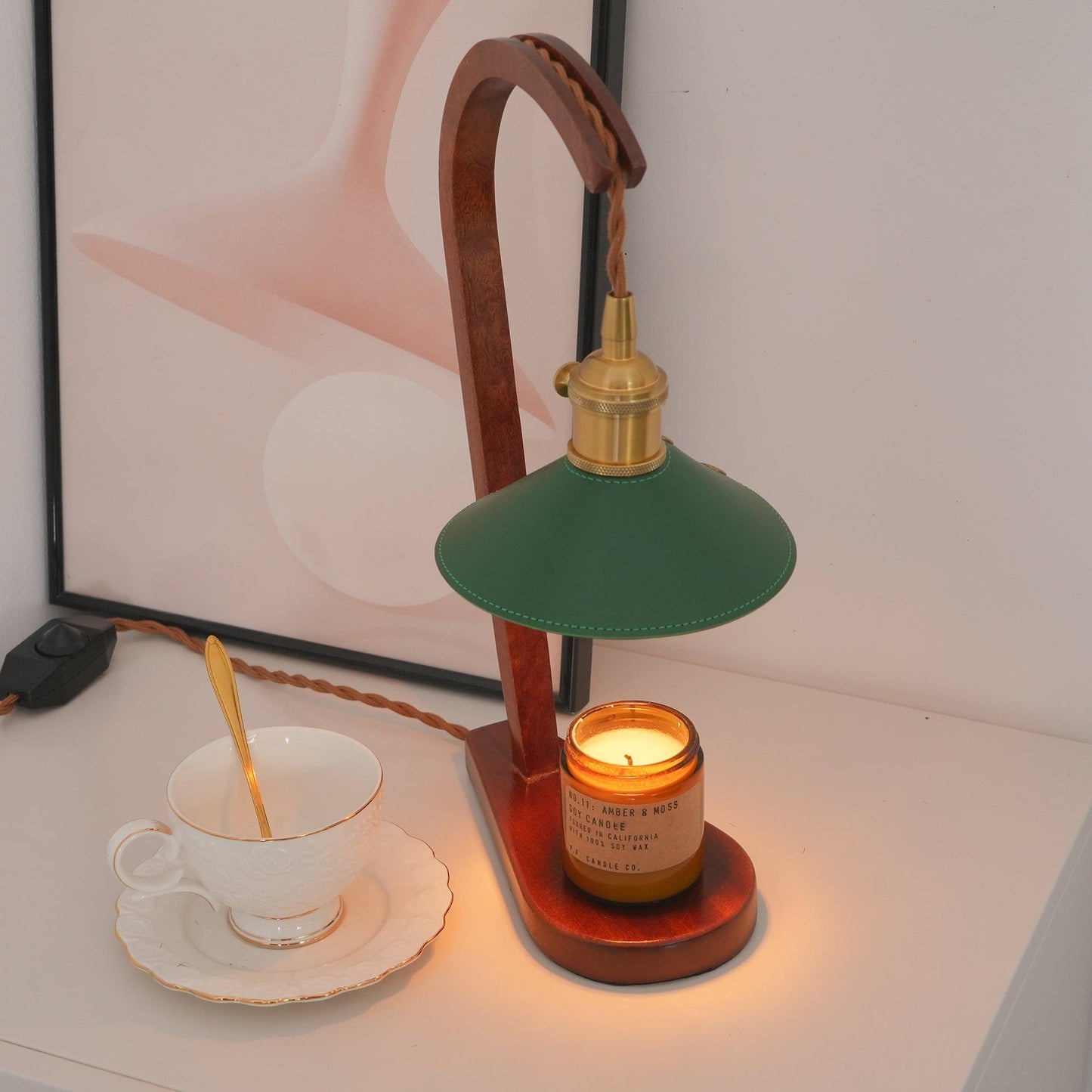 Curved Gooseneck Candle Warmer Lamp