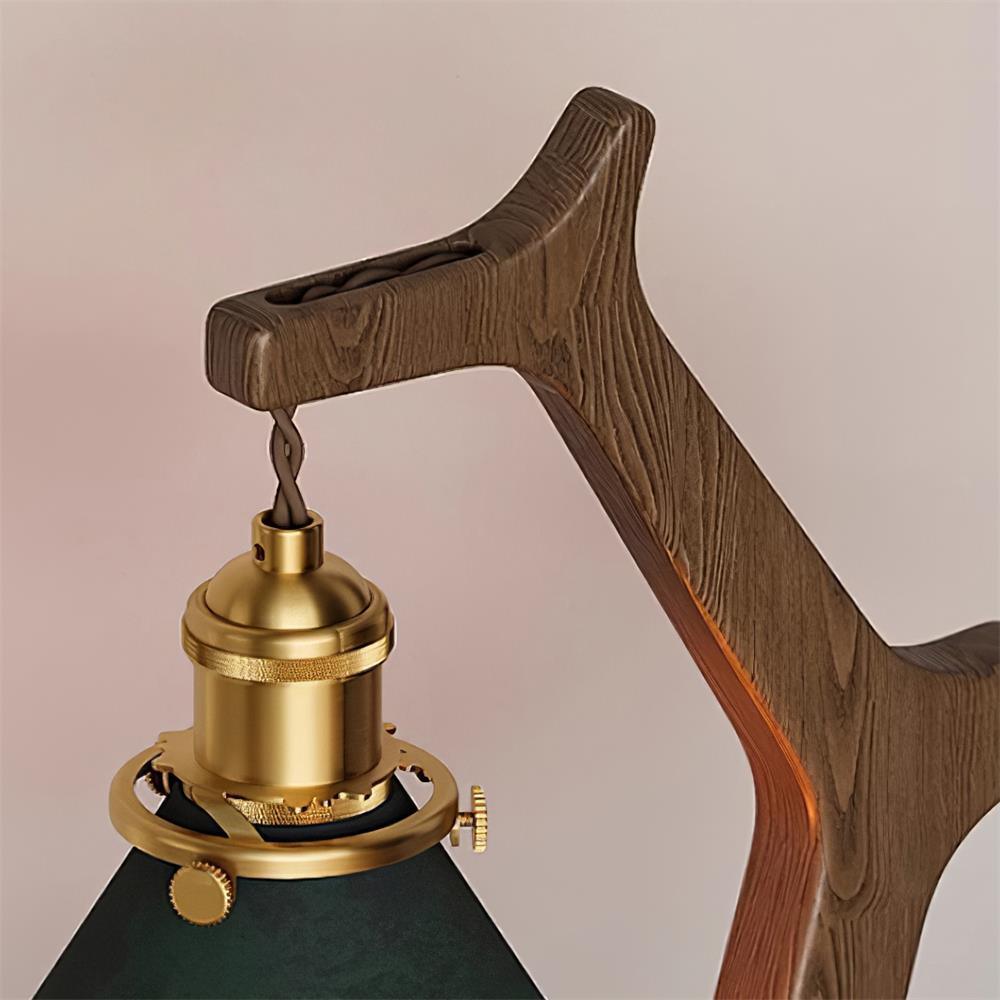 Wooden Joint Arm Candle Warmer Lamp