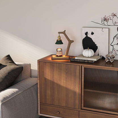 Wooden Joint Arm Candle Warmer Lamp