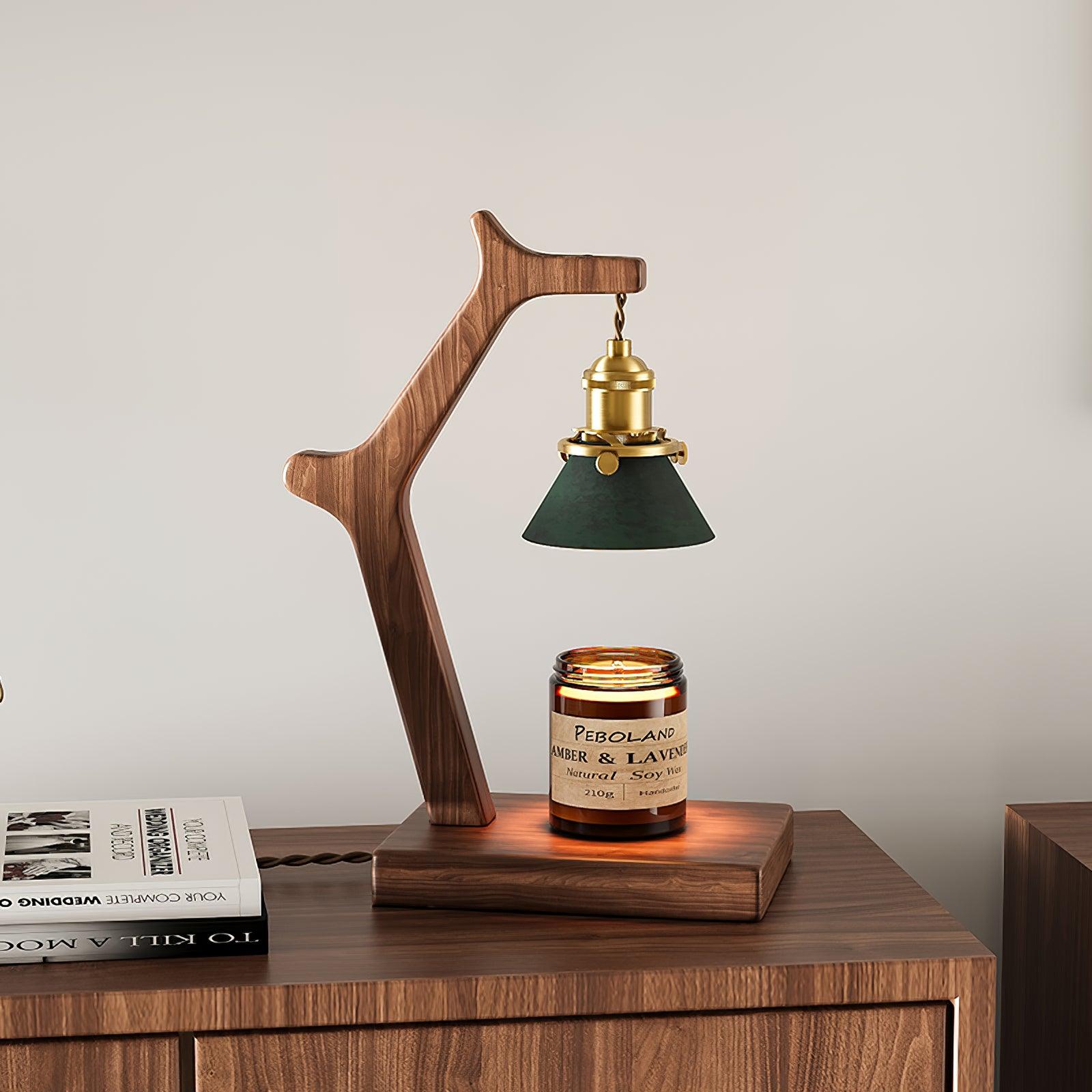 Wooden Joint Arm Candle Warmer Lamp