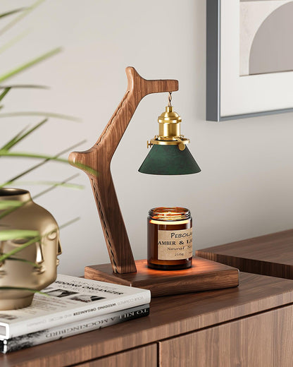 Wooden Joint Arm Candle Warmer Lamp