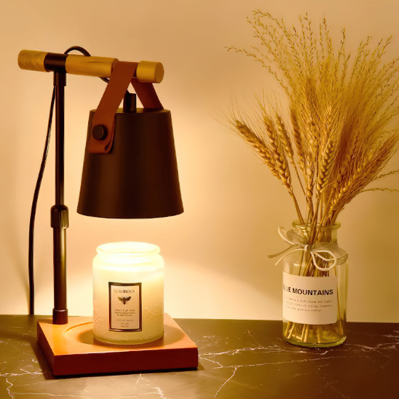 Industrial Clamp Candle Warmer Lamp