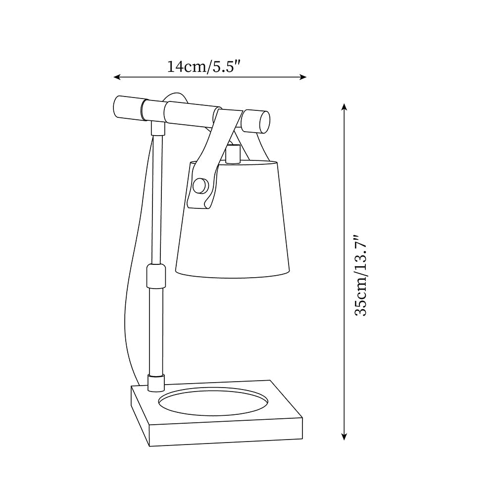 Industrial Clamp Candle Warmer Lamp