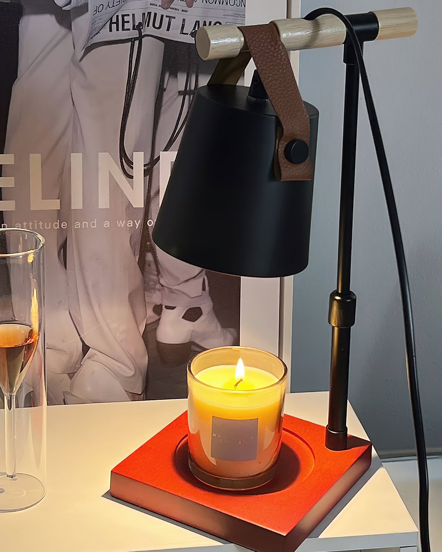 Industrial Clamp Candle Warmer Lamp