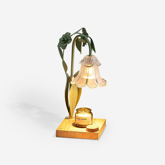Art Deco Candle Warmer Lamp