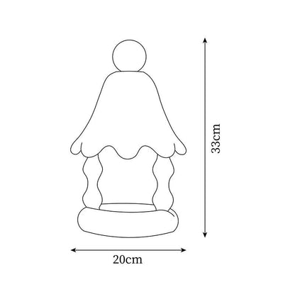 Festive Figurine Candle Warmer Lamp