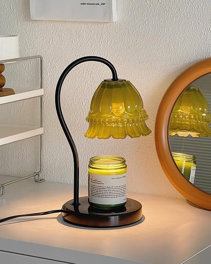Glass Dome Tabletop Candle Warmer Lamp