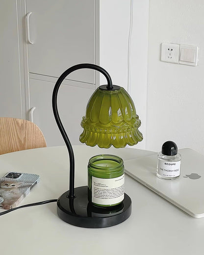 Glass Dome Tabletop Candle Warmer Lamp