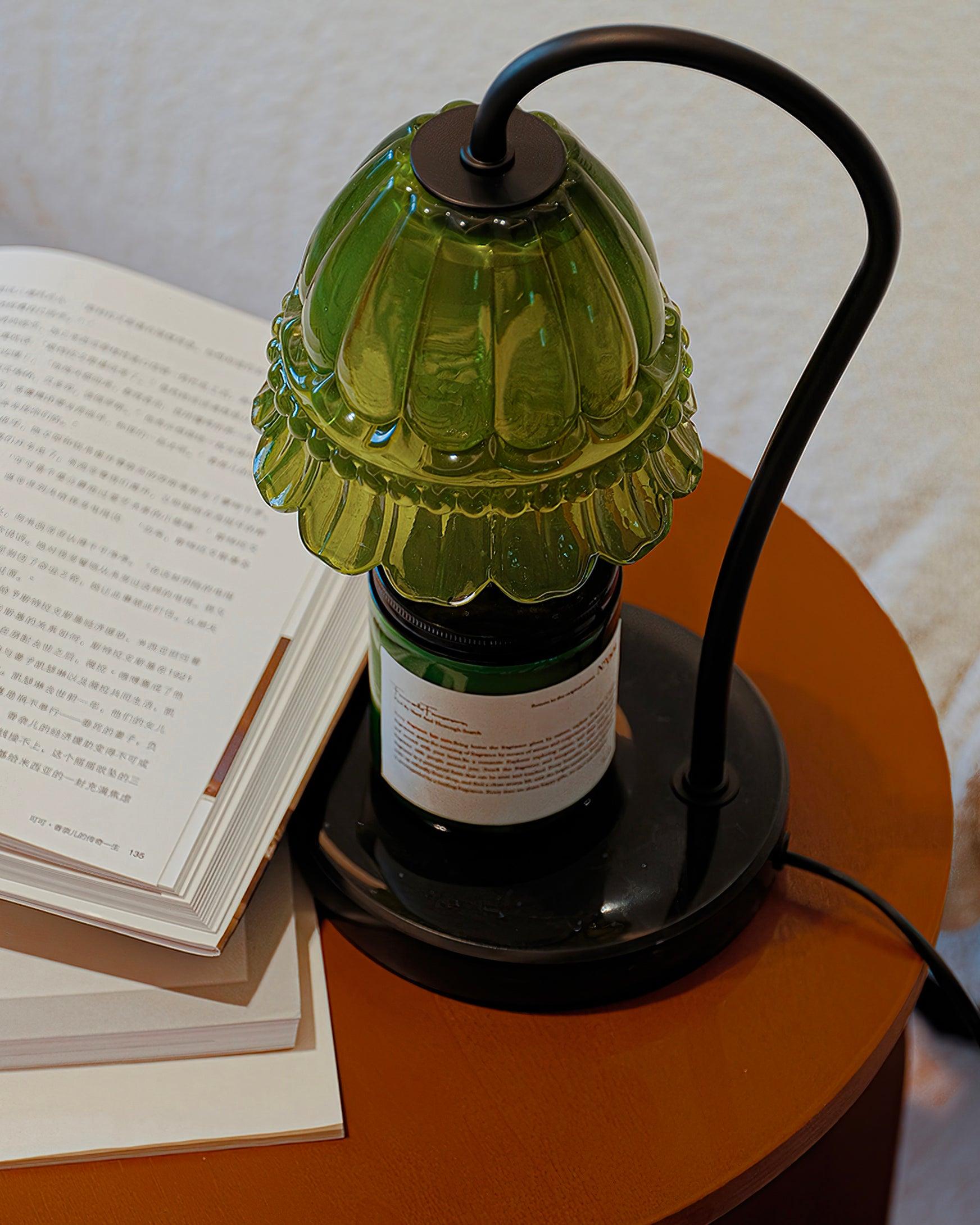Glass Dome Tabletop Candle Warmer Lamp