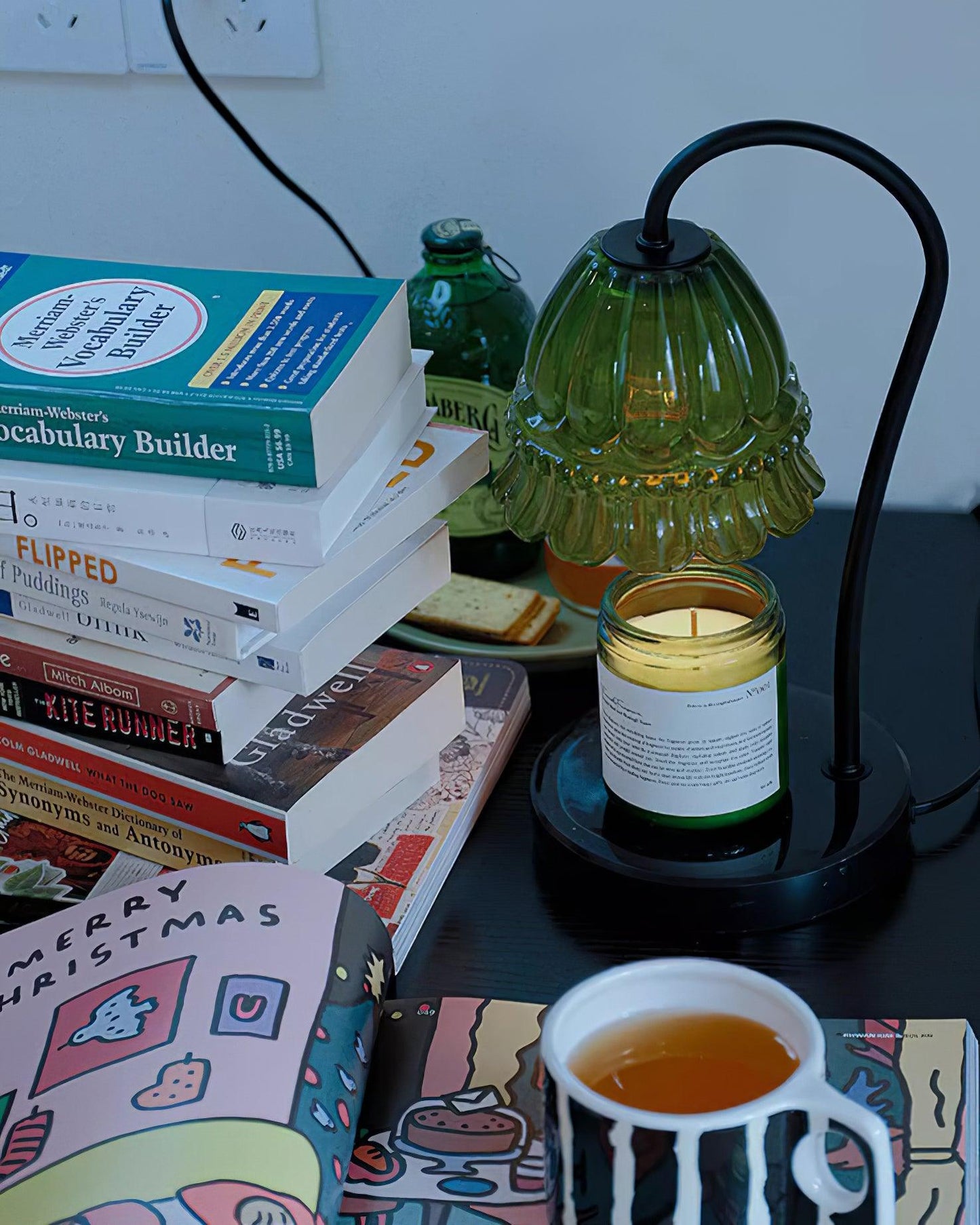 Glass Dome Tabletop Candle Warmer Lamp