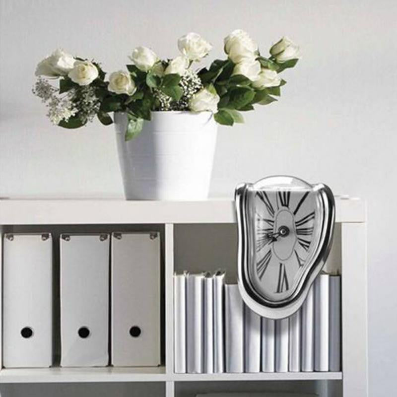 Surreal Melting Clock Decorative Accent